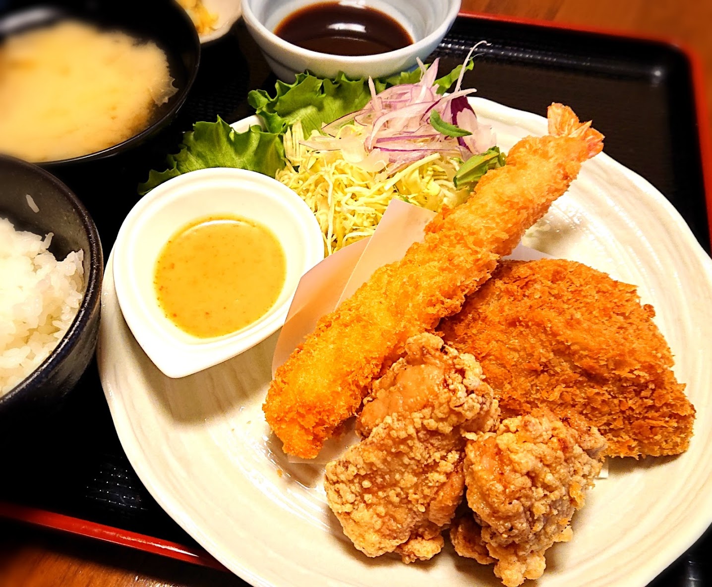 ミックスフライランチ